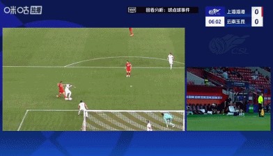 半场：海港1-1云南，莱昂纳多、奥斯卡建功，加布里埃尔丢点